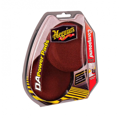 Meguiars Power Pads Compound 4'' for Dual Action Polisher, Set of 2 Pieces